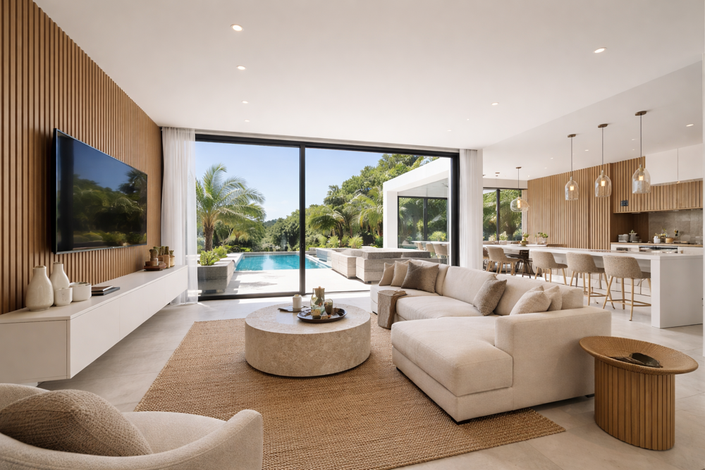 * VILLA D'ARCHITECTE AVEC PISCINE A 5 MINUTES A PIED DE LA PLAGE