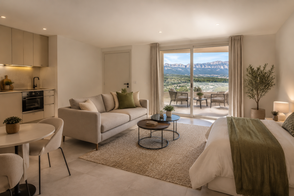 STUDIO 30m² AVEC TERRASSE - VUE DEGAGEE A COUTERON