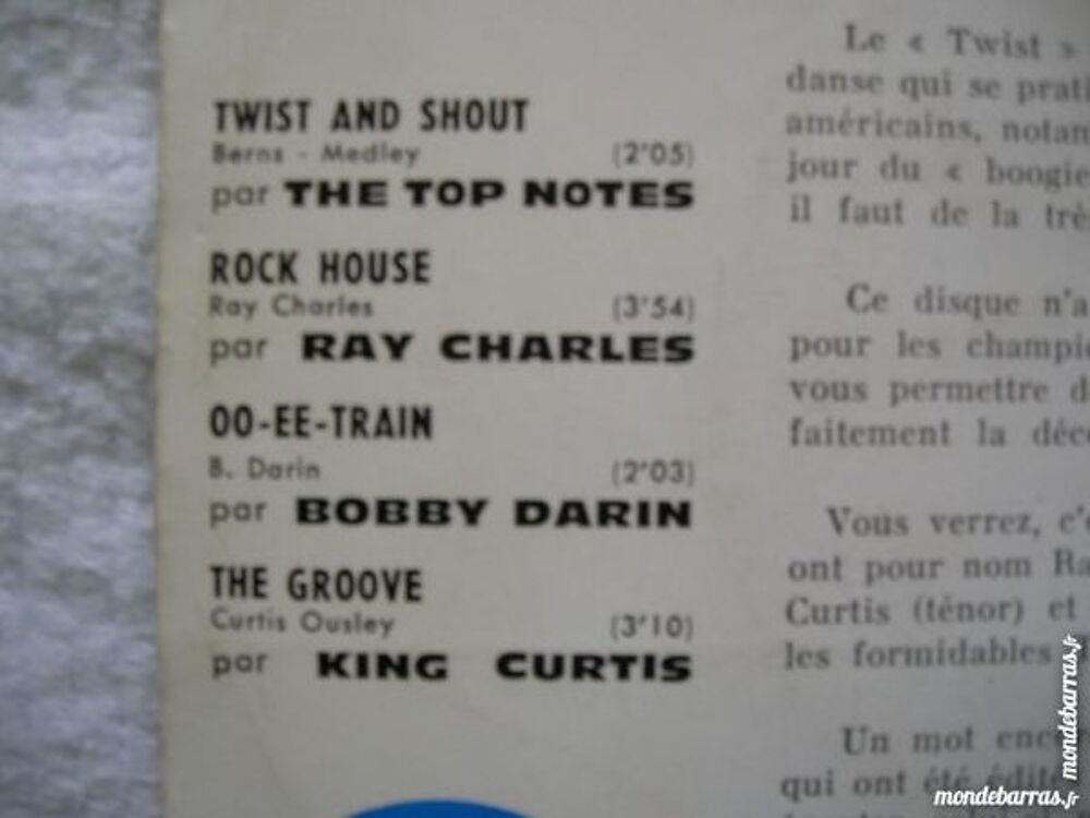 45 TOURS EP TWIST PARTY King Curtis, B. Darin CD et vinyles