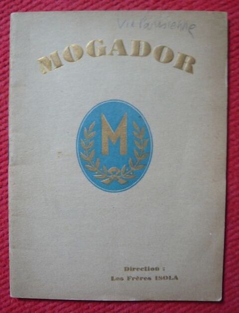 Programme du Théâtre Mogador saison 1931 ? La vie parisienne 40 Sucy-en-Brie (94)