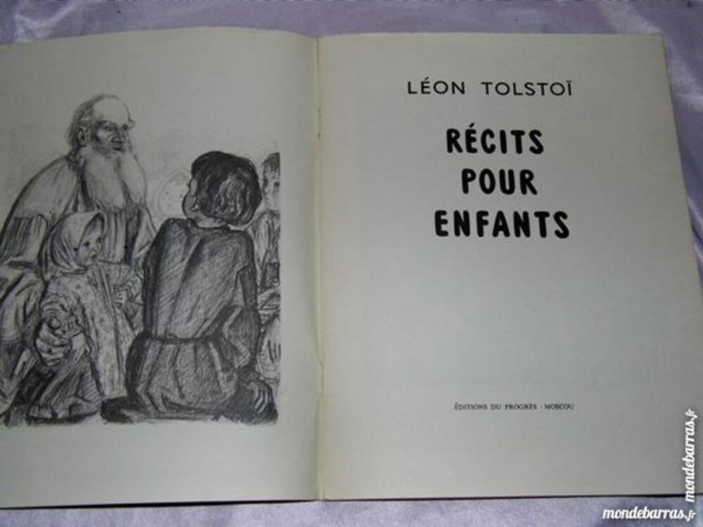 LIVRE LEON TOLSTOI enfants A PAKHOMOV MOSCOU Livres et BD