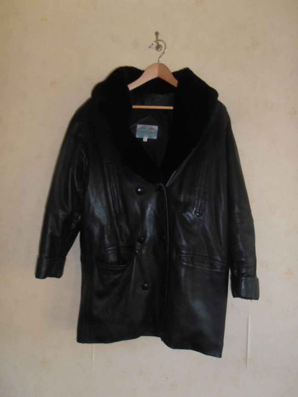 Caban en cuir (70) Vêtements