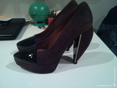 Escarpins marron/noir P38 LANVIN 98 Denain (59)