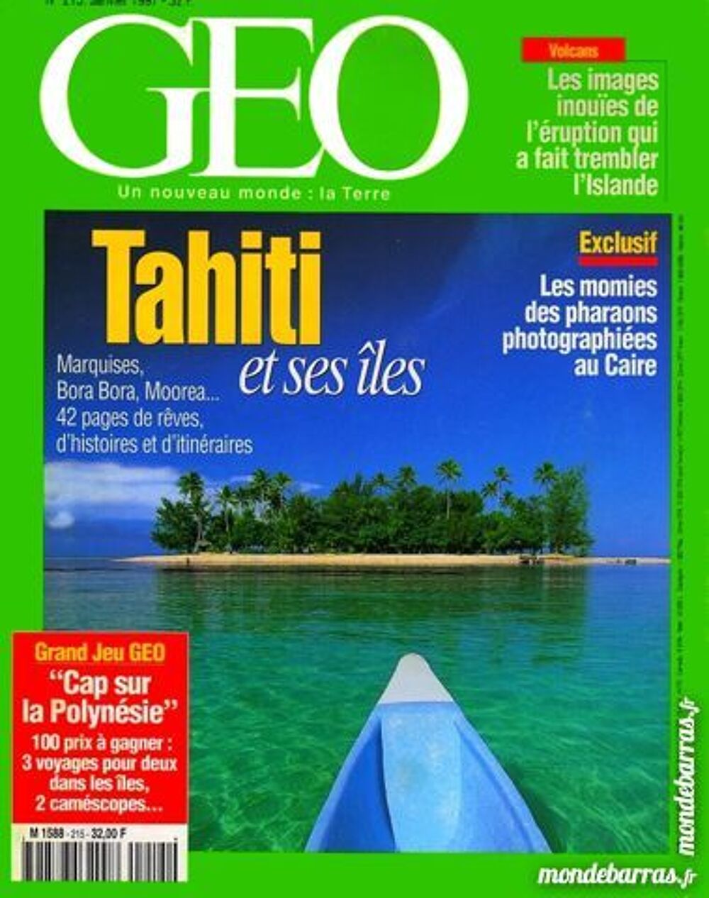 POLYNESIE - TAHITI - GEO / prixportcompris Livres et BD