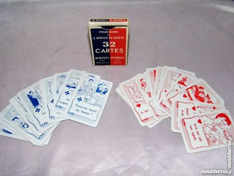 JEU 32 CARTES LA GRIVOISE EROTIQUE COQUIN anne 60 10 Dunkerque (59)
