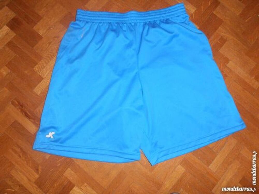 Short football adulte bleu et blanc Sports
