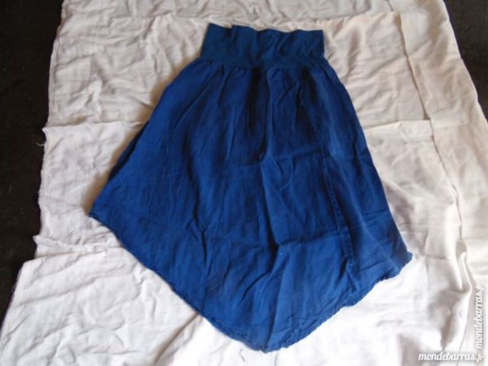 jupe asym&eacute;trique bleu t36 Vêtements
