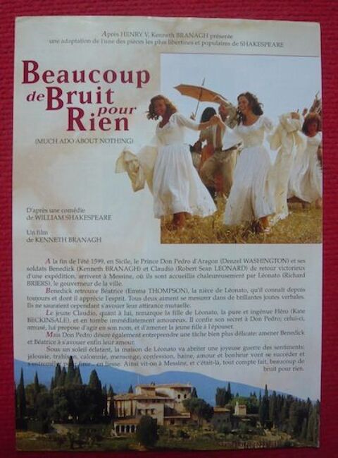 Dossier de presse de Beaucoup de bruit pour rien (1992) 20 Sucy-en-Brie (94)