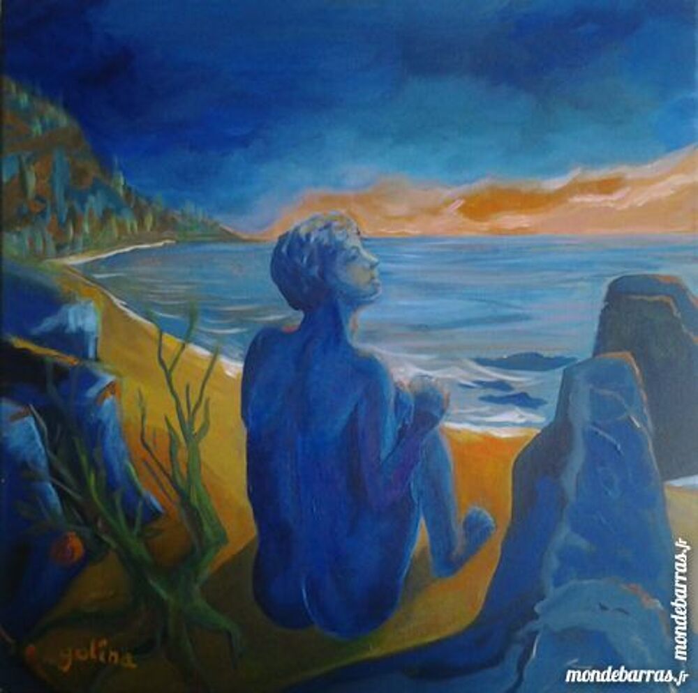Triptique (huile sur toile)tableau Décoration