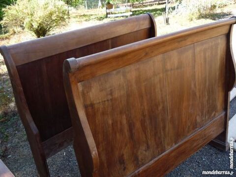 Lit bateau ancien en noyer 165 Castres (81)