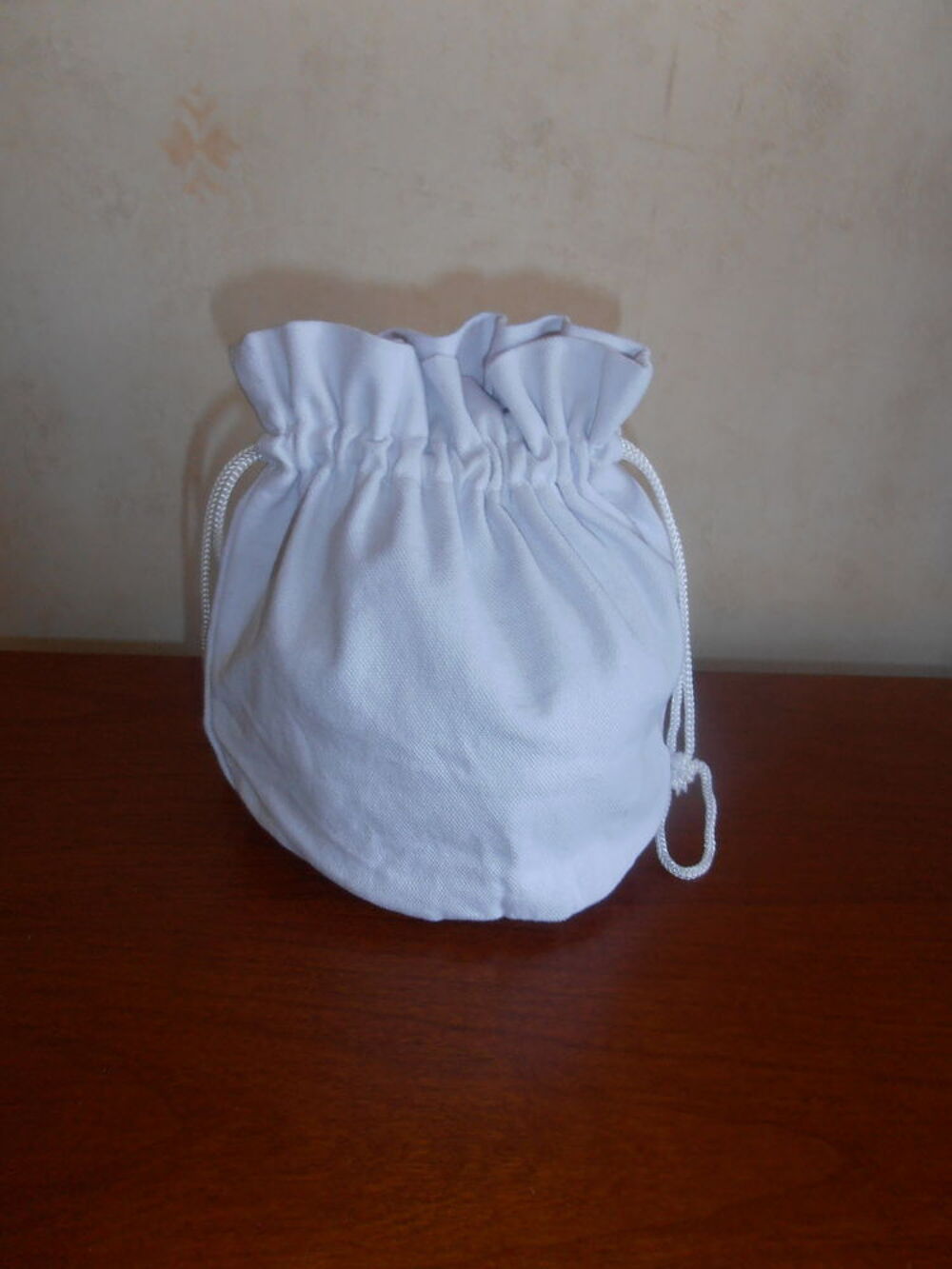 Bourse en tissu blanc (79) Maroquinerie