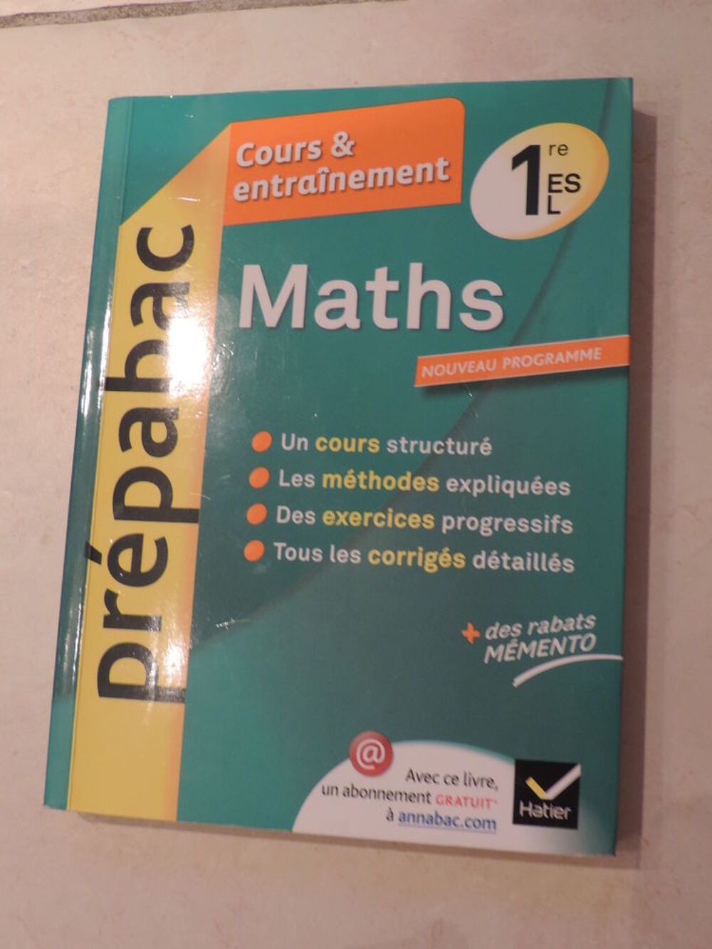 PREPABAC MATHS 1&egrave;re ES L Livres et BD