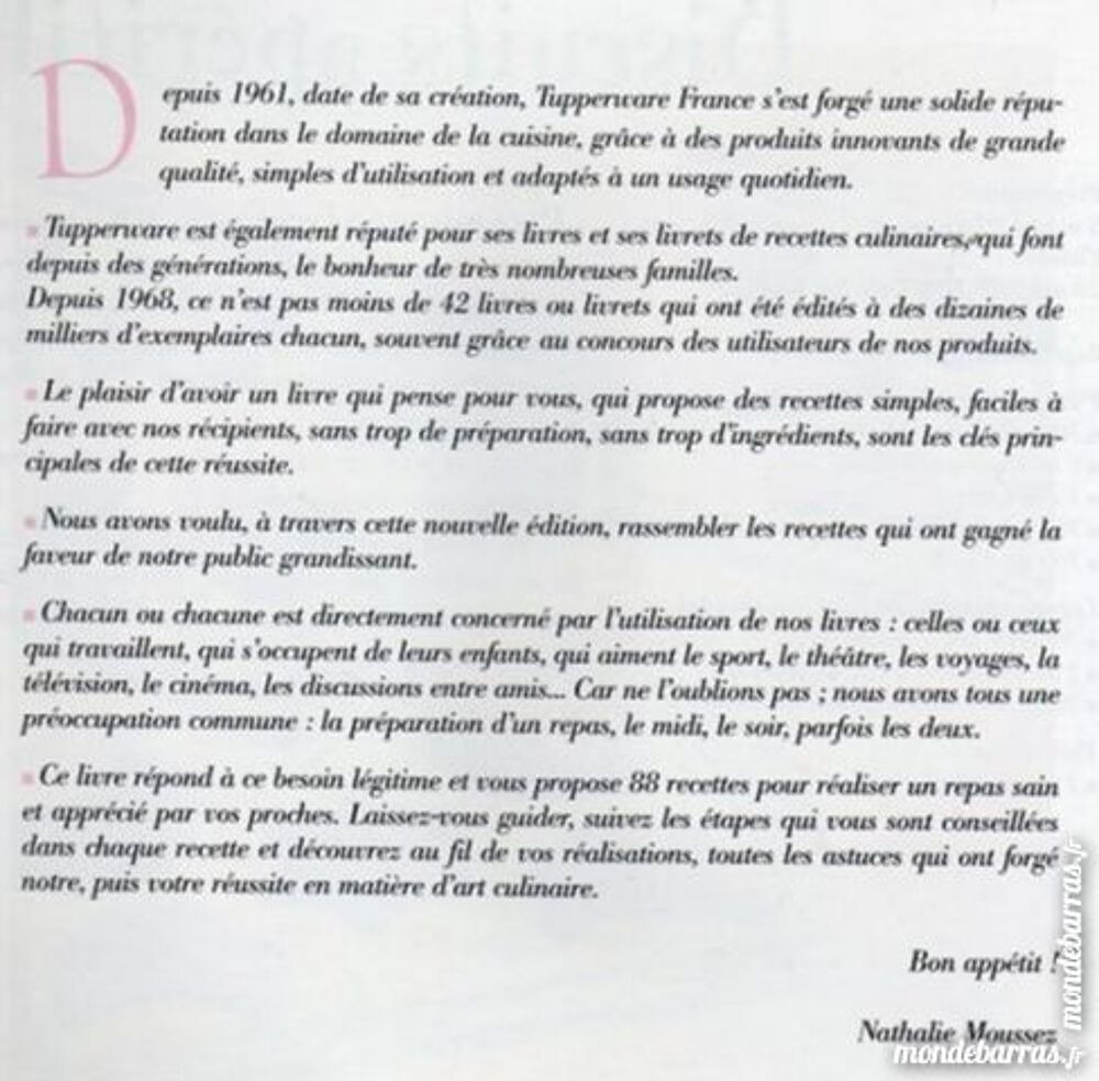 TUPPERWARE - LES IRRESISTIBLES / les-livres-de-jac Livres et BD