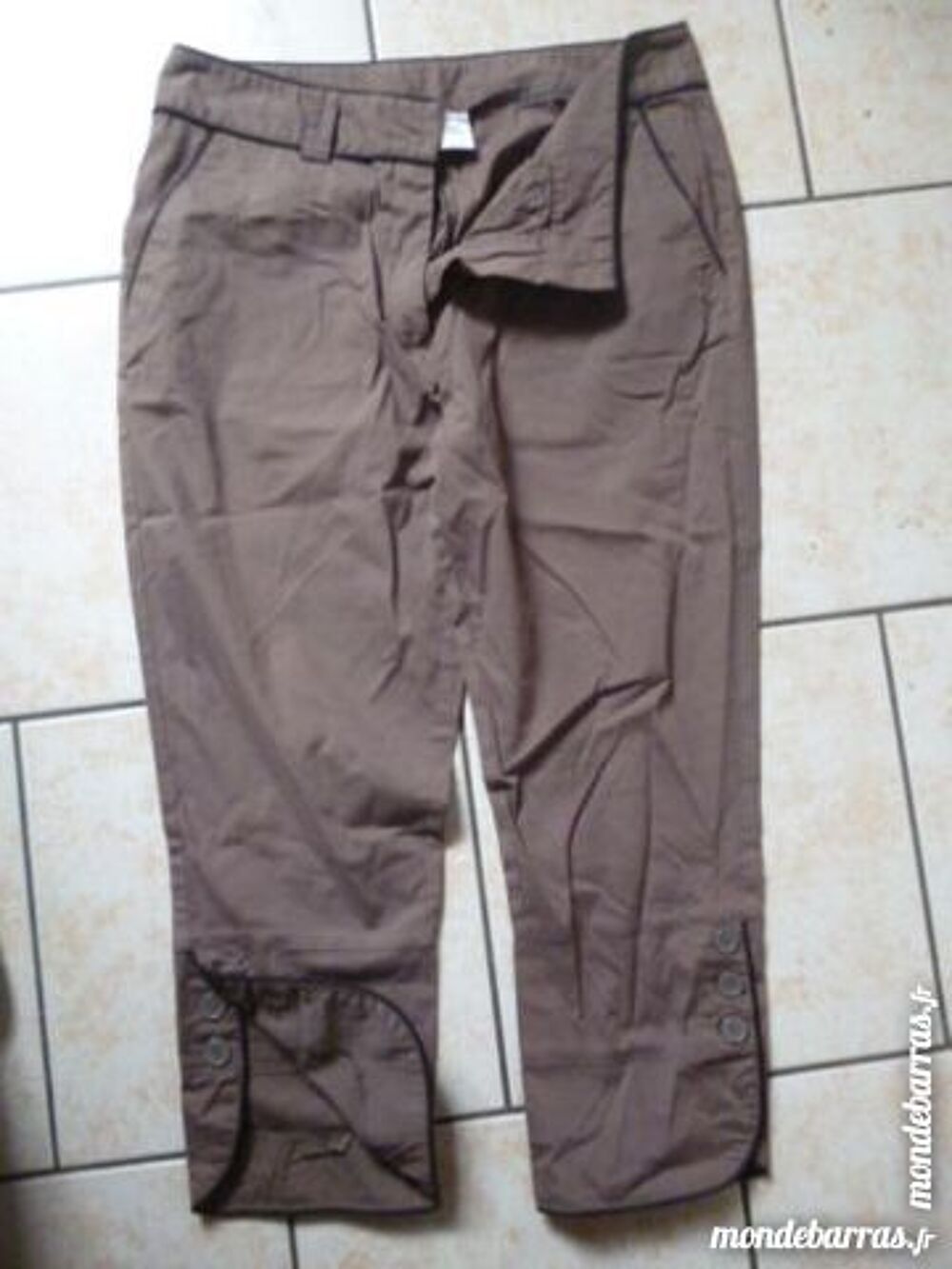 Pantalon Femme Marron Taille 40 Vêtements