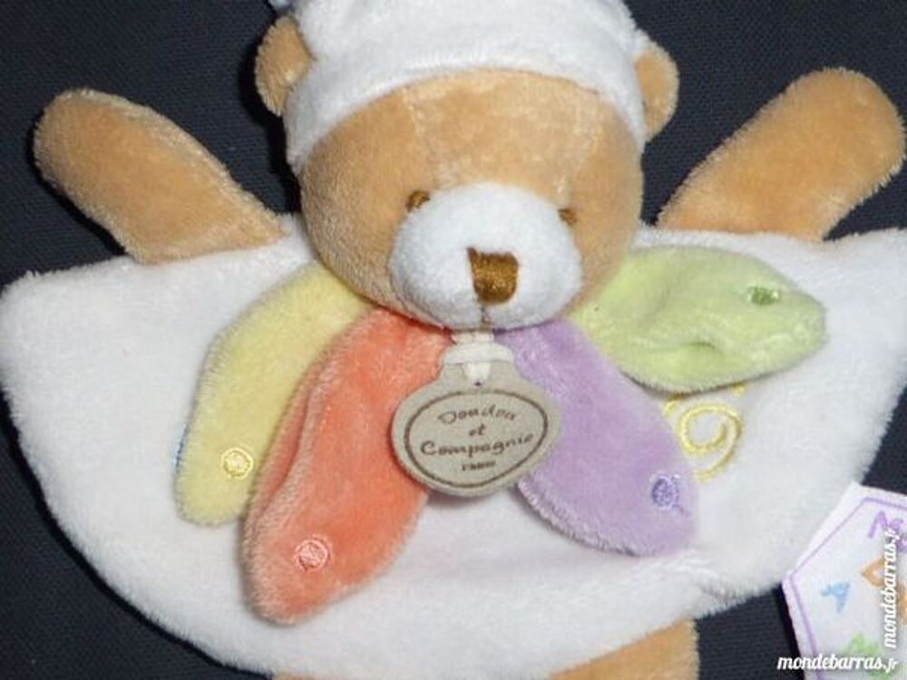 Doudou et compagnie ours nuage de couleurs Puériculture