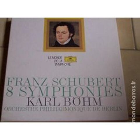 Schubert - 8 symphonies - Coffret vinyles 20 Paris 15 (75)