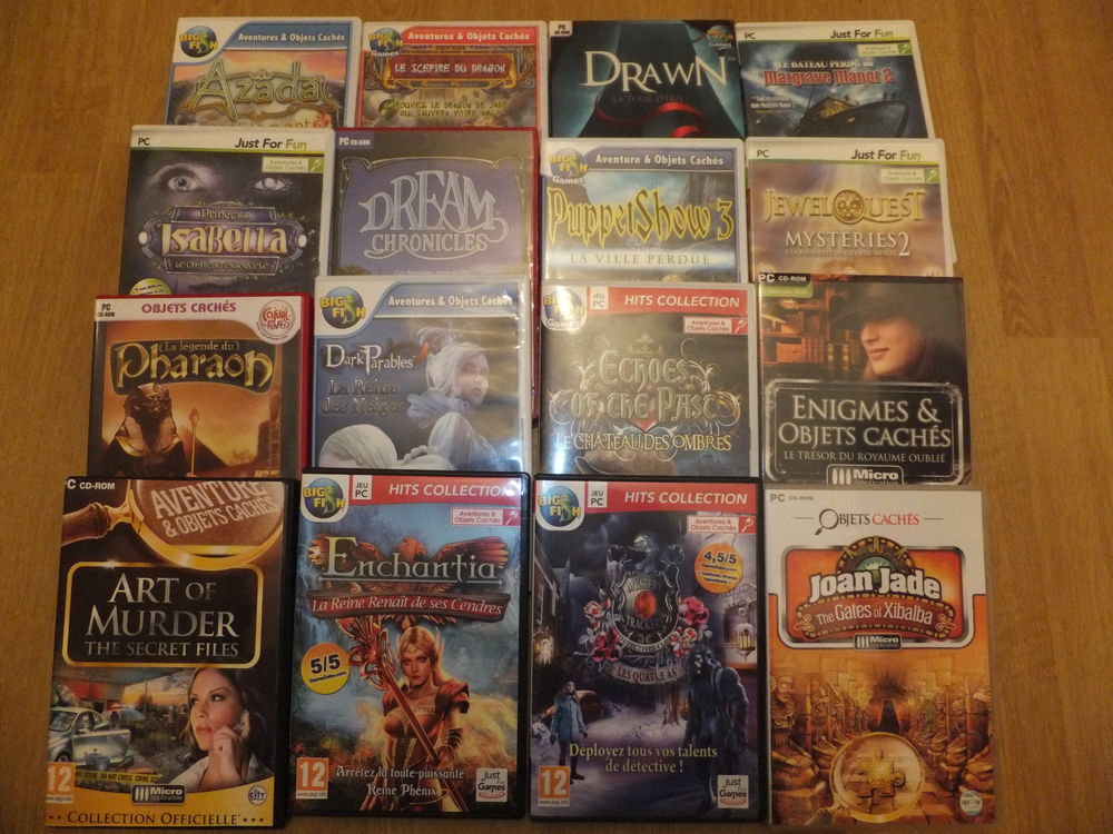 jeux &eacute;nigmes et objets cach&eacute;s pour pc Consoles et jeux vidos