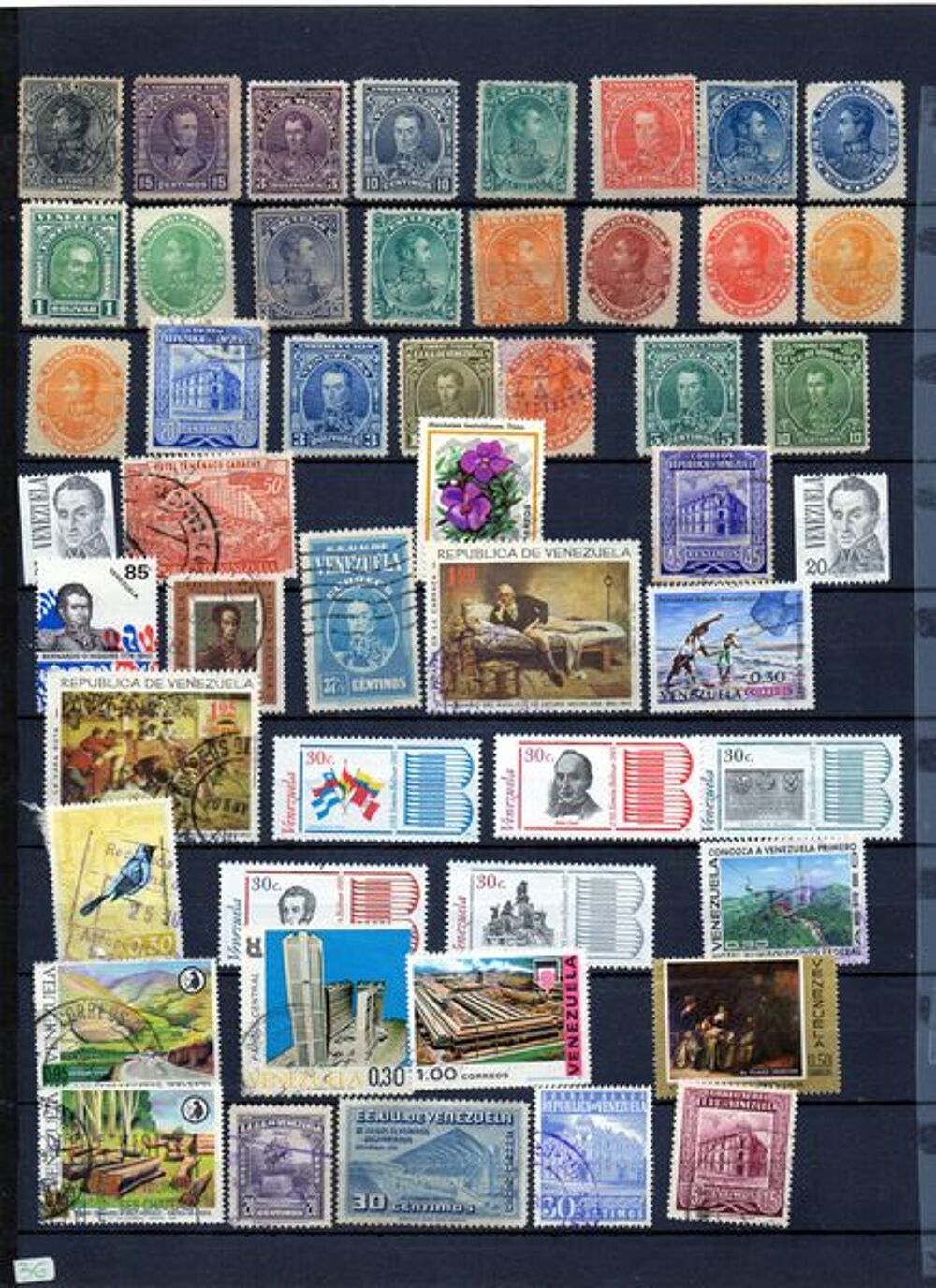 lot de timbres du Venezuela 