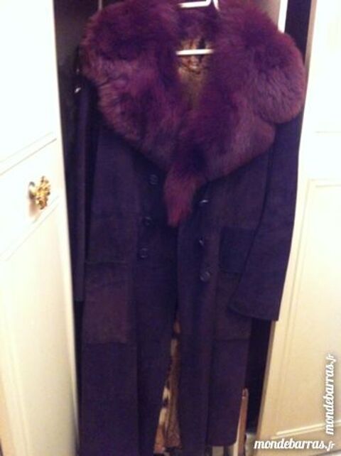 Manteau daim femme marron fonc 200 Boulogne-Billancourt (92)