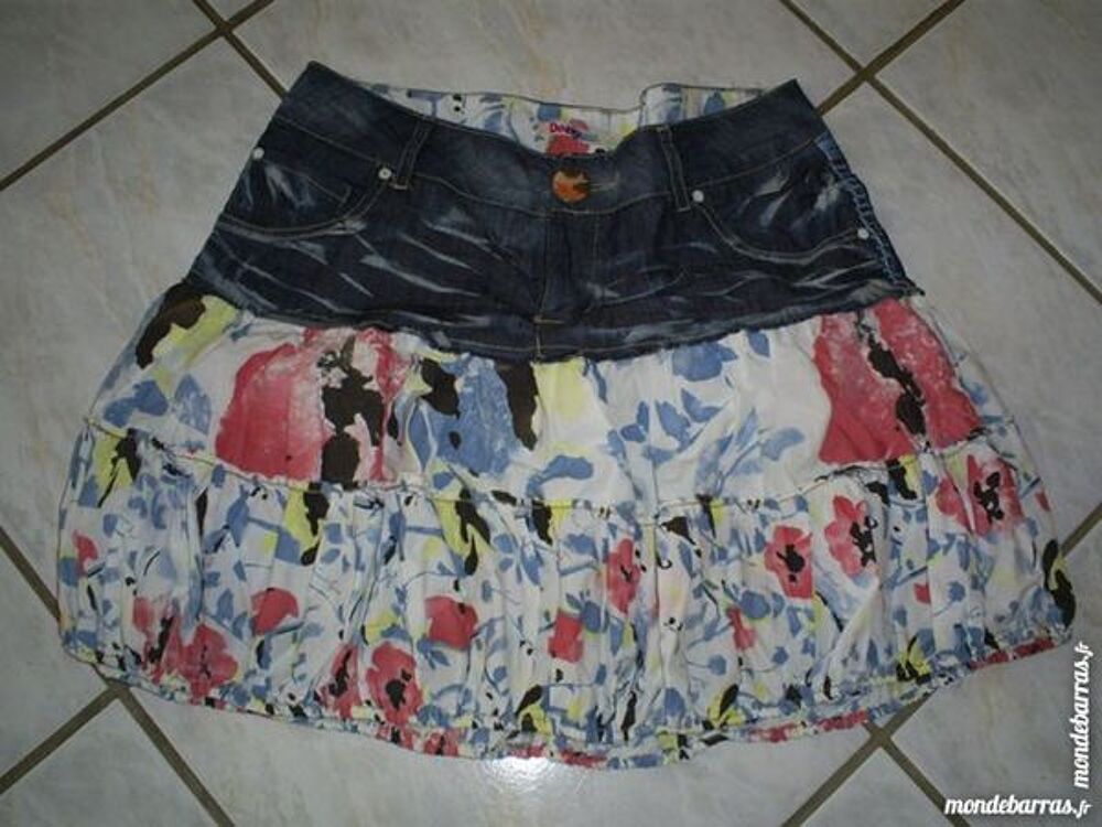 Jupe bi-mati&egrave;re DESIGUAL Taille 40 Vêtements