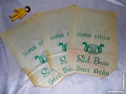 3 Sachets publicitaire BRASSERIE SEMEUSE HELLEMMES 5 Dunkerque (59)