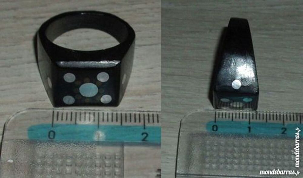 Bague en corne de buffle 'noire' Bijoux et montres