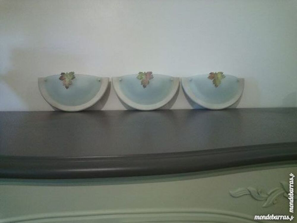 lot de 3 appliques murales demi-lunes Décoration