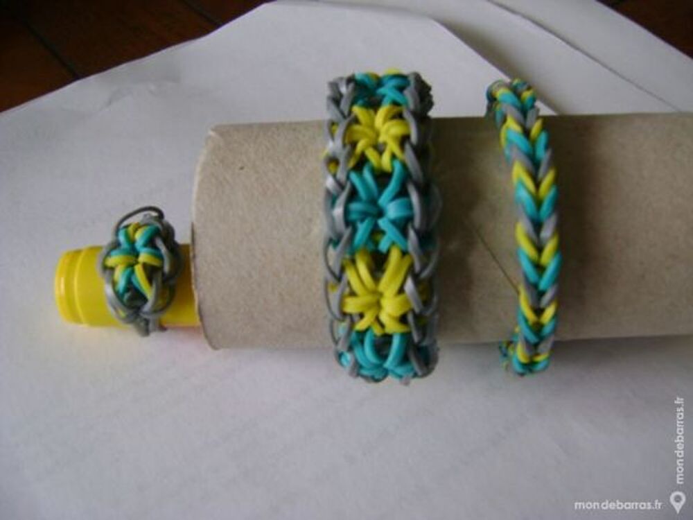 Bracelets et bagues rainbow loom Bijoux et montres
