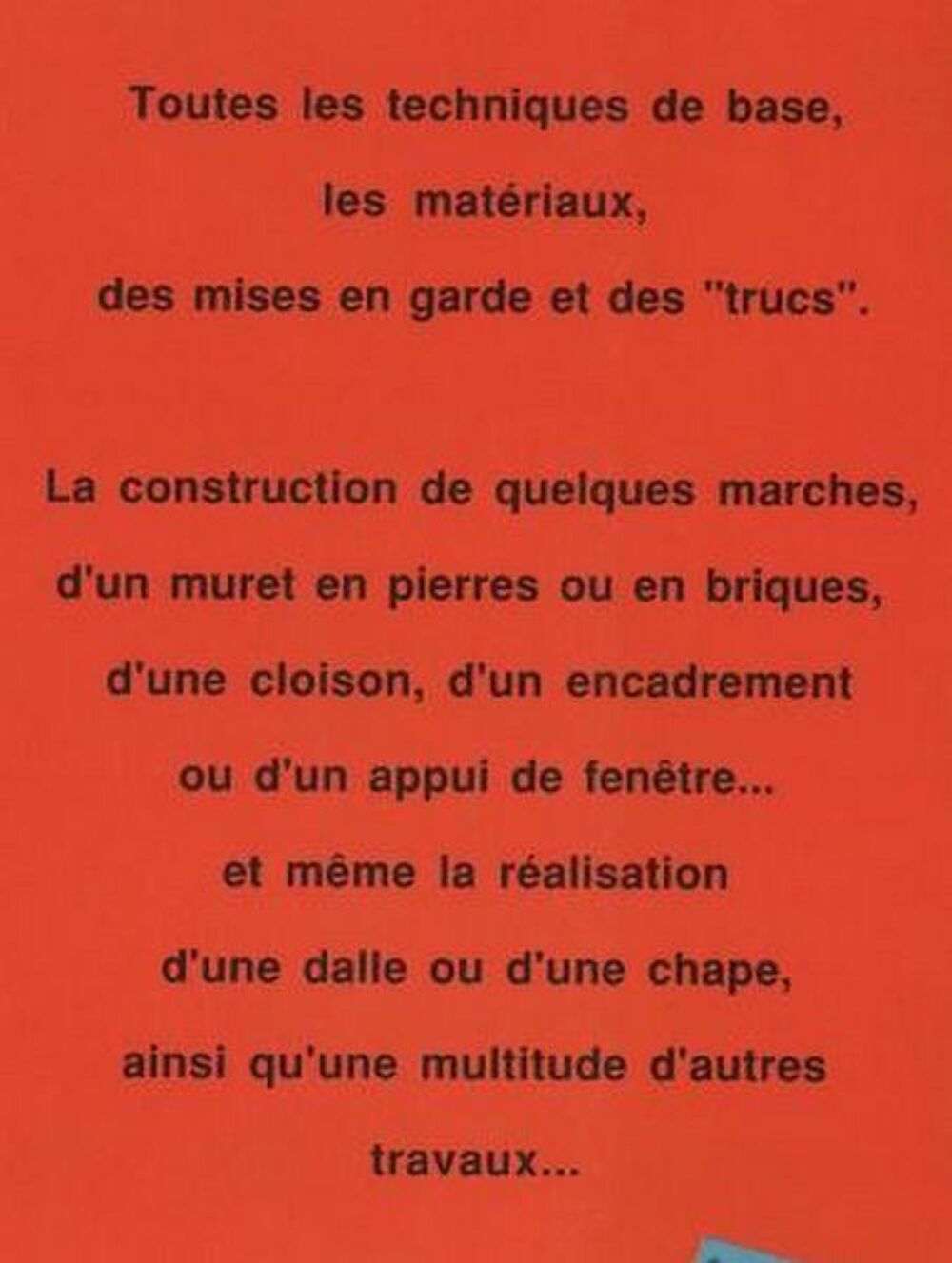 LA MA&Ccedil;ONNERIE - faire soi-m&ecirc;me / les-livres-de-jac Livres et BD