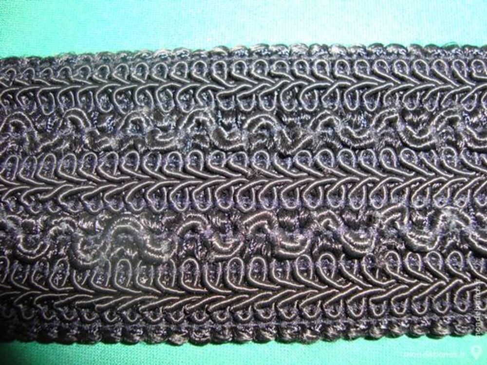 CEINTURE NOIRE EXTENSIBLE BRODEE T. 38 &agrave; 44 Bijoux et montres