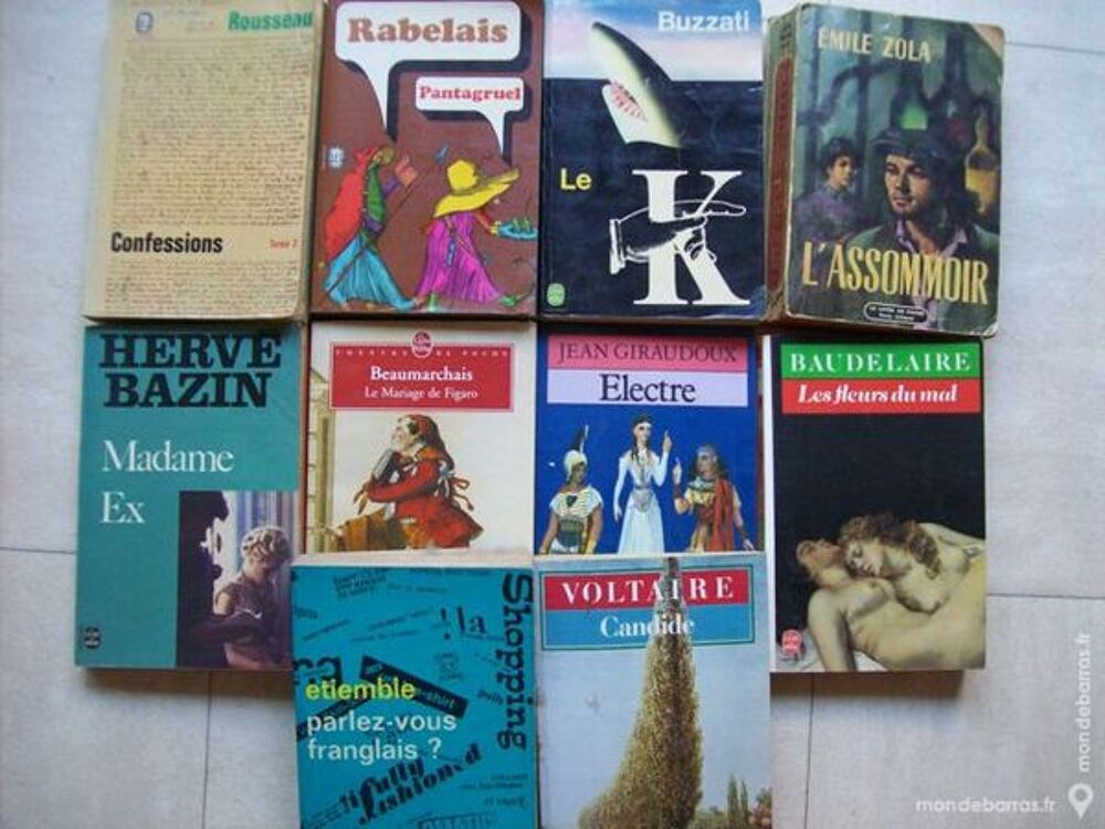 Balzac, Rabelais,Zola, zoe Livres et BD