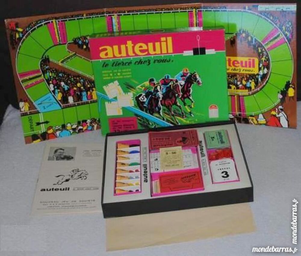 Jeu Auteuil tierc&eacute; L&eacute;on Zitrone Dujardin 1963 Jeux / jouets