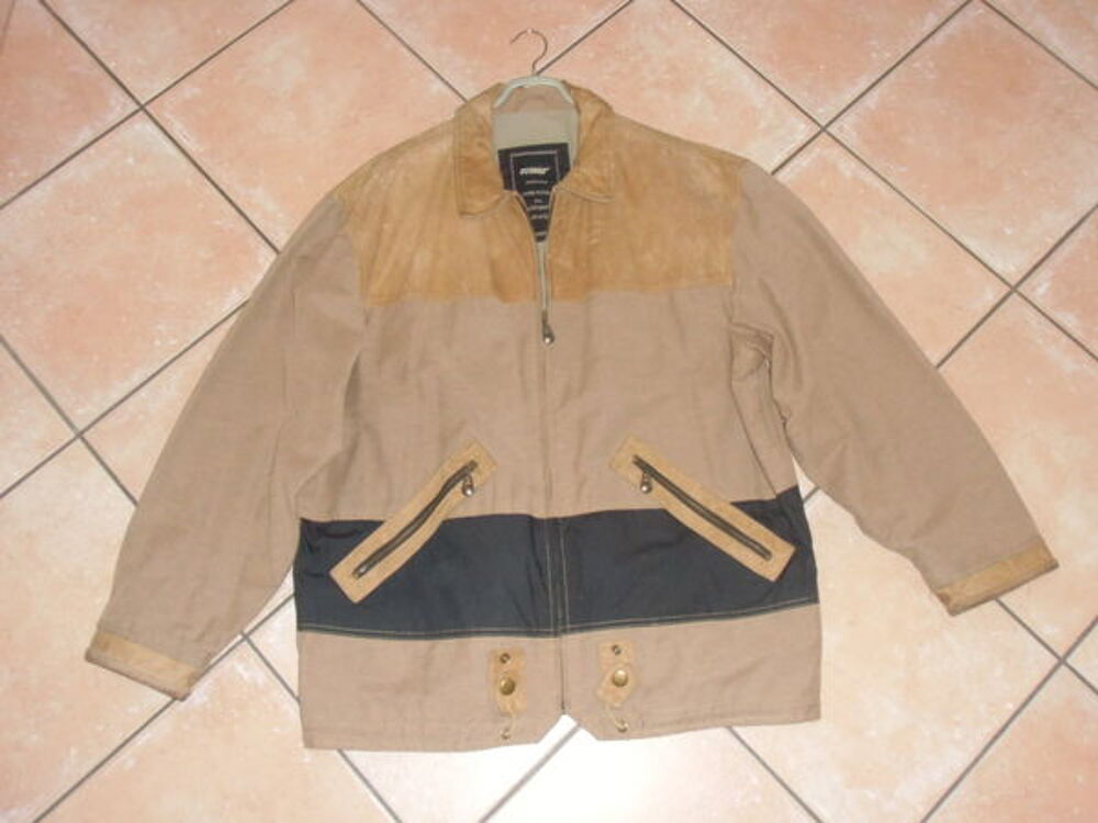 VESTE XL HOMME CUIR ET TISSU MARQUE ROSNER Vêtements