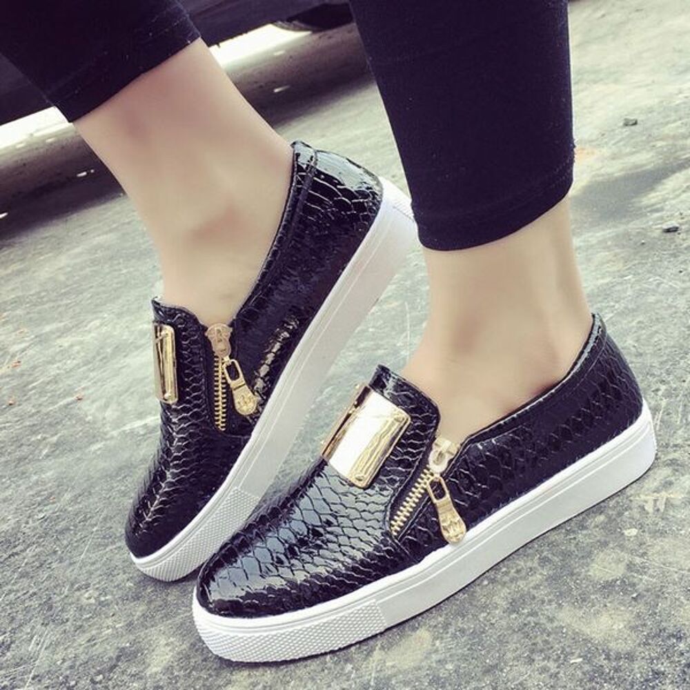  Chaussure Casual Femme peau de serpent Style Chaussures