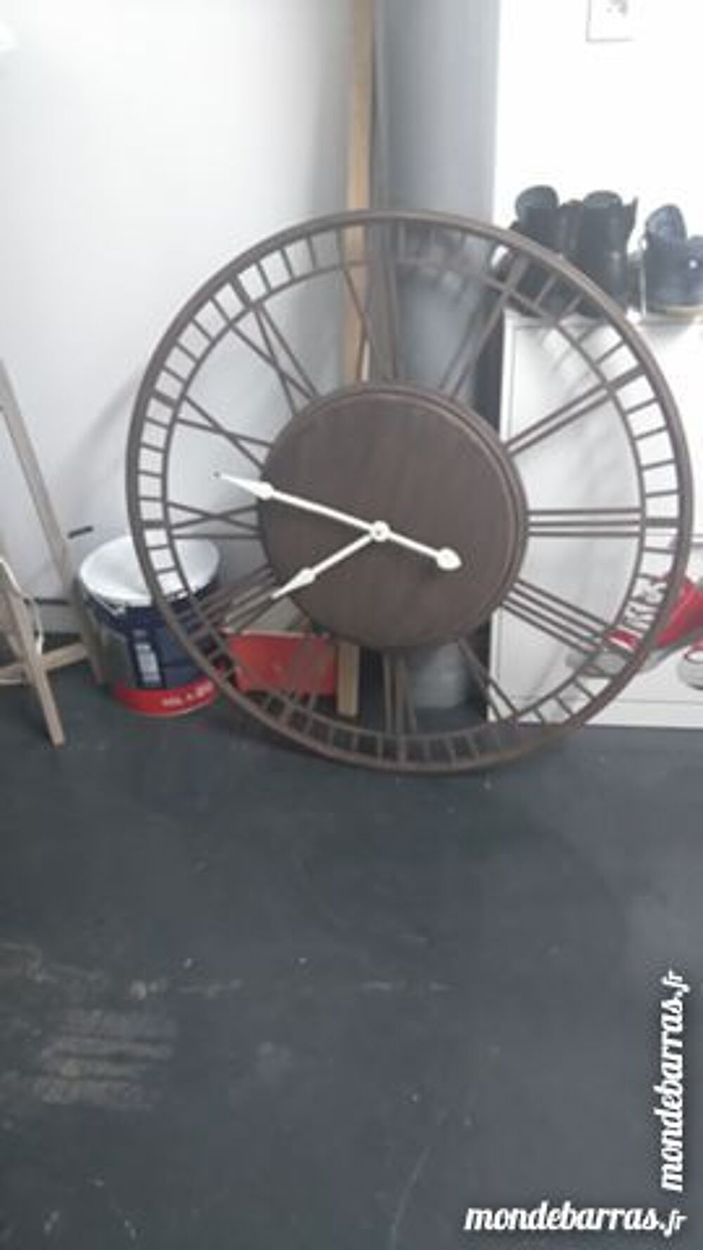 HORLOGE CHIFFRES ROMAIINS METAL DIAMETRE 110 CM Décoration