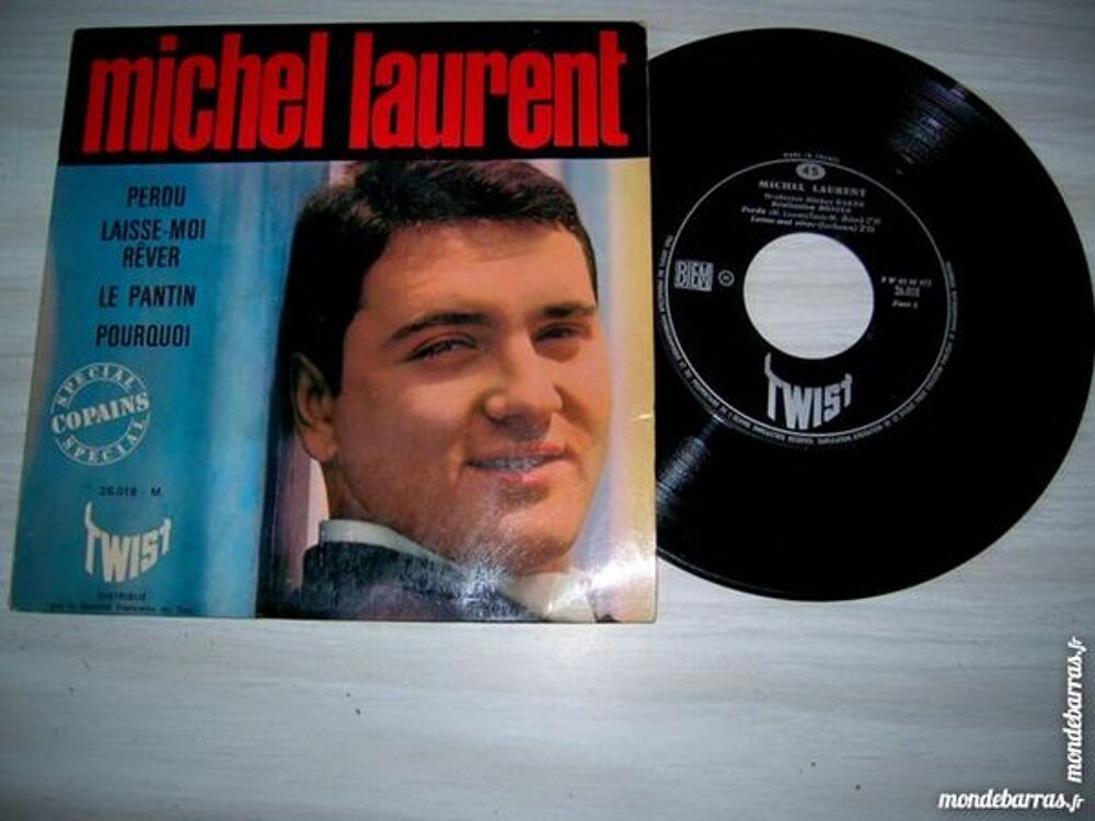 45 TOURS EP MICHEL LAURENT Laisse moi r&ecirc;ver CD et vinyles