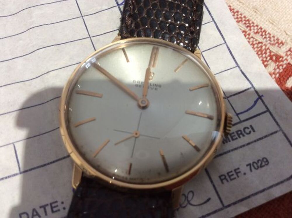 Ancienne montre Breitling , or 18 K Bijoux et montres