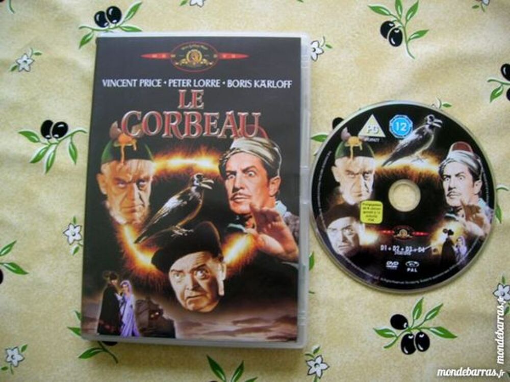 DVD LE CORBEAU - Vincent Price/Peter Lorre/Karloff DVD et blu-ray
