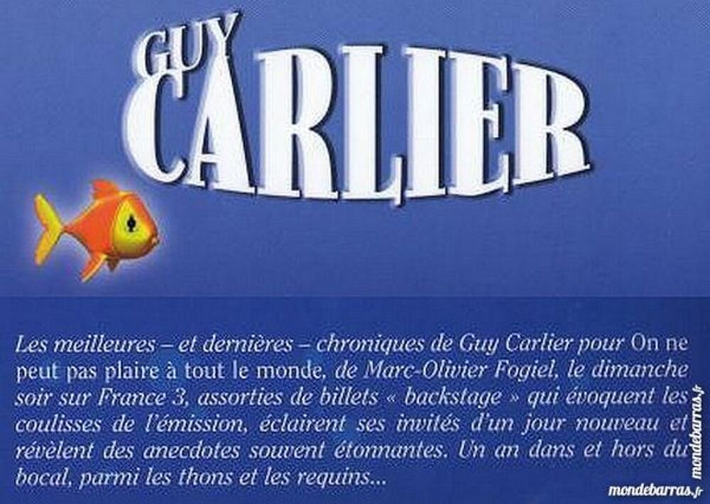 CARLIER - un an dans le bocal / prixportcompris Livres et BD