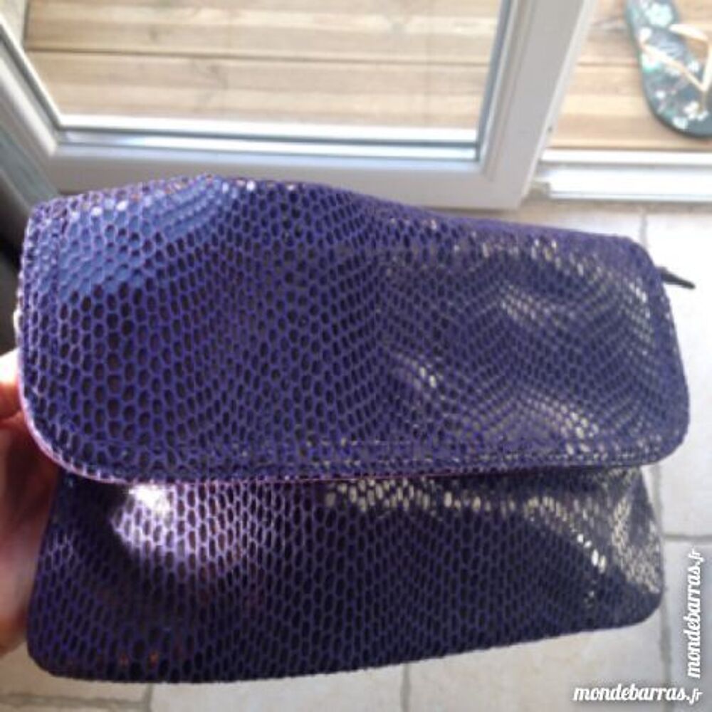 Sac bleu violet Maroquinerie