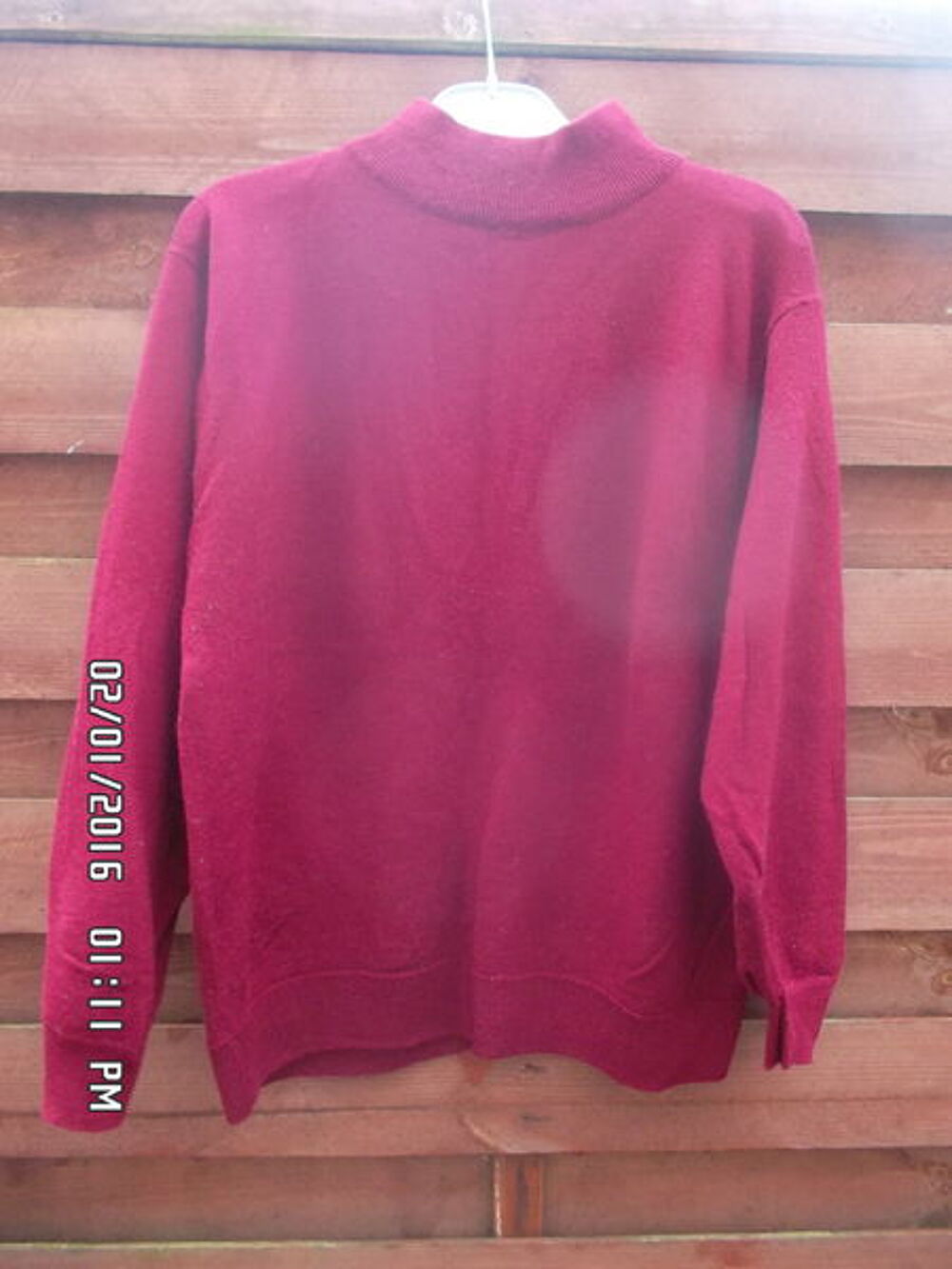 PULL BORDEAUX*JUSTE 2E*KIKI60230 Vêtements