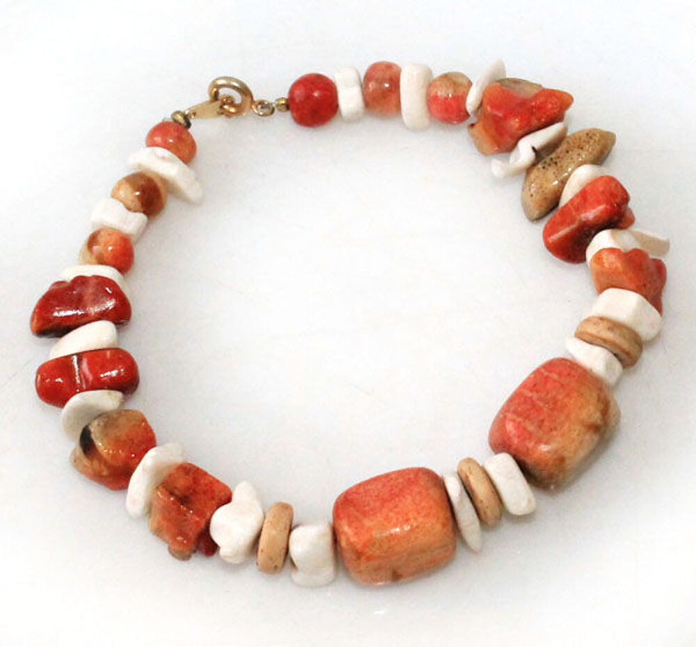 ANCIEN BRACELET de LUXE en CORAIL VINTAGE Bijoux et montres