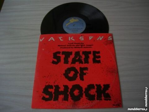 MAXI 45 TOURS M.JACKSON M.JAGGER State of shock 25 Nantes (44)