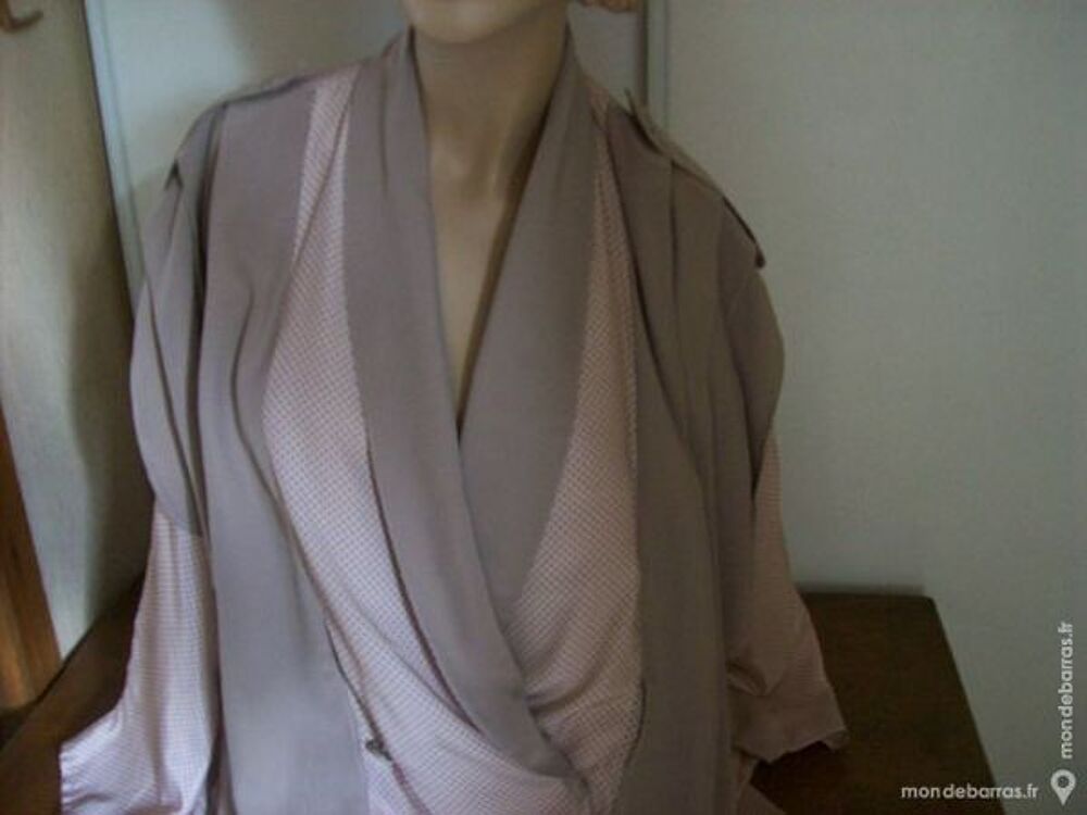 ROBE beige mi-longue &agrave; petits pois - T. 4 - zoe Vêtements