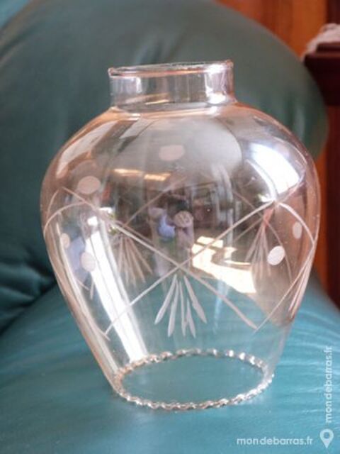 Tulipe pour lustre en verre fume 5 �cuisses (71)