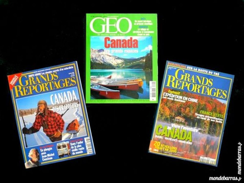 3 revues sur LE CANADA / prixportcompris Livres et BD