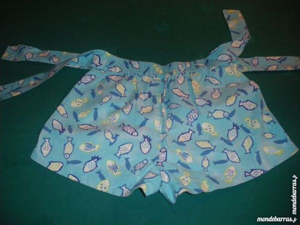 Short fille bleu ciel &agrave; nouer en 4 ans Vêtements enfants