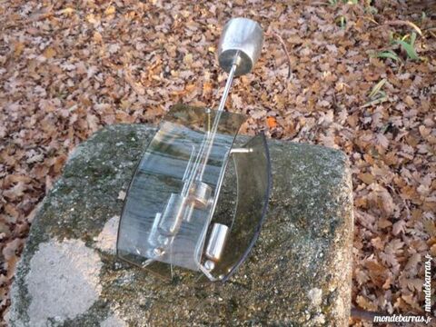 Lustre d�co vintage,1970,verre fum� 45 Castres (81)