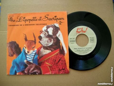 45 TOURS PERE LIPOPETTE et SACRIPAN Chanson TV A2 8 Nantes (44)