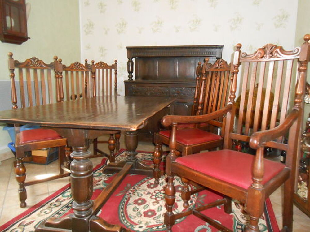 Ensemble buffet+table+six chaises - style Victorien Meubles